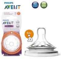 NÚM TY SILICONE PHILIPS AVENT NATURAL PHIÊN BẢN 2021 SỐ 5