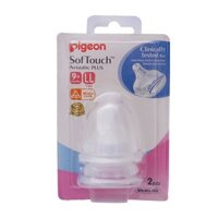 Núm ty silicone Pigeon Plus size LL (9M+, cổ rộng)