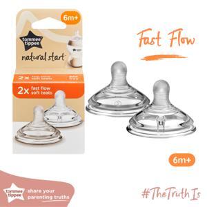 Núm ty Tommee Tippee Fast Flow trên 6 tháng