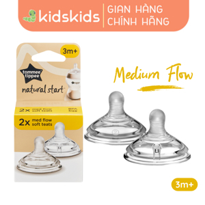 Núm ty Tommee Tippee Medium Flow 3-6 tháng