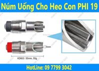 Núm uống cho heo phi 19 - inox 304 (có lưới lọc)