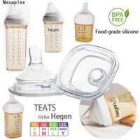 Núm vú cho bé có ống hút Feedin Chai đặt núm vú cho chai Hegen Núm vú uống nước cho bé có ống hút Mỏ vịt đặt