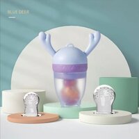 Núm vú em bé vặn nước trái cây tập cho bé có sở thích ăn trái cây