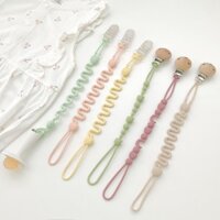 Núm Vú Giả Gió Dây Xích Silicon Dễ Thương Núm Vú Giả Cho Bé Kẹp Cắn Nhạc Miếng Dán Chống Rơi Dây Xích