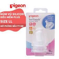 Núm vú Silicon siêu mềm Plus (LL) 2cái/1vỉ