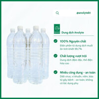 Nước Anolyte - Nước A - Dung dịch sát khuẩn Anolyte - Combo 5 chai 1,5lit
