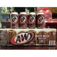 Nước A&W Root Beer ( nước xá xị ) nhập Mỹ 1 cây 12 lon