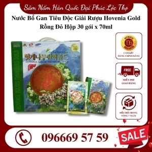 Nước bổ gan tiêu độc giải rượu Hovenia Gold