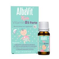 NƯỚC BỔ SUNG VITAMIN D3 DẠNG NHỎ GIỌT CHO BÉ. ALBAVIT KIDS VITAMIN D3 FORTE.