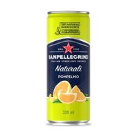 Nước Bưởi, Italian Sparkling Drinks, Pompelmo, with 16% Grapefruit Juice (330ml) - SAN PELLEGRINO