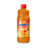 Nước Cam, Đào ép đậm đặc hiệu Sunquick – chai 840ml