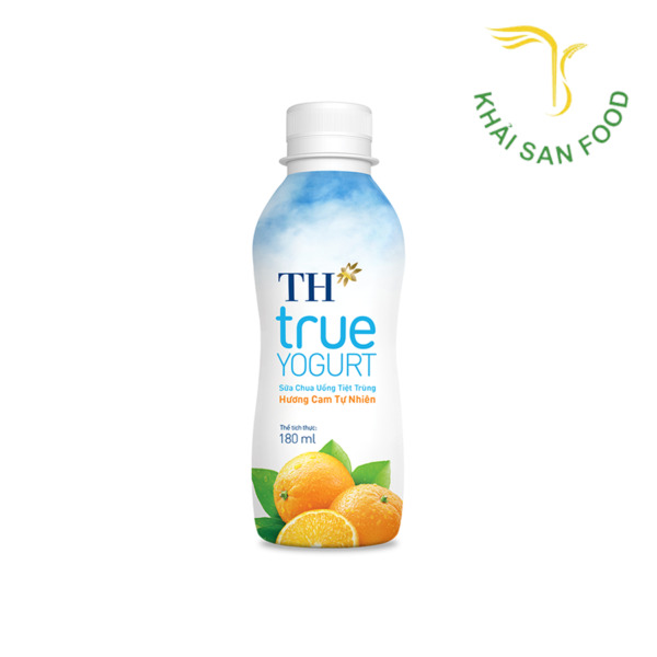 Nước cam ép tự nhiên 99,94% TH True Juice chai 350ml