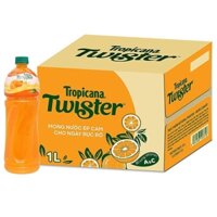 Nước Cam Ép Twister Thùng 12 Chai 1L
