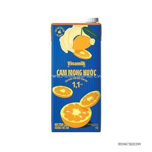 Nước cam ép Vfresh hộp 1L, 100%, không đường