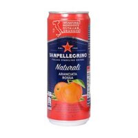 Nước Cam Hồng Có Ga, Naturali Aranciata Rossa, Sparkling Blood Orange Beverage (330ml) - SAN PELLEGRINO