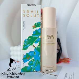 Nước cân bằng da chiết xuất ốc sên Nature Republic Snail Solution Skin Booster 120ml