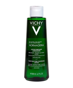 Nước cân bằng làm mềm da, sát khuẩn và se khít lỗ chân lông Vichy Normaderm Purifying Pore Tightening Toner