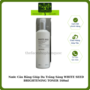Nước cân bằng trắng da The Face Shop White Seed Brightening Toner 160ml
