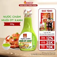 Nước chấm hải sản muối ớt xanh 235g AZCHEF, Xốt chấm đa năng thơm mùi ớt hiểm xanh siêu ngon