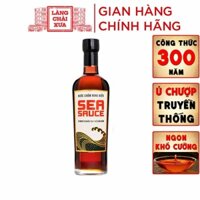 Nước chấm Rong Biển Sea Sauce chai thủy tinh 500ml vị ngon tự nhiên thay thế nước mắm rong biển đậu nành thơm dứa