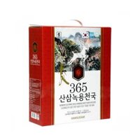 Nước Chiết Xuất Nhung Hươu Hồng Sâm Núi 365 Korean Cultured Wild Ginseng Root Deer Antlers 60 Gói