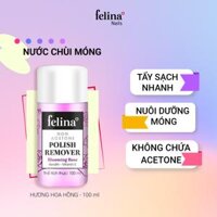 Nước chùi móng Non - Acetone Felina Hương hoa hồng tím 100ml - NA012 							 							SKU: P1003