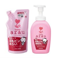 Nước Cọ Rửa Bình Sữa ARAU BABYTúi 450ml, Chai500ml hàng nội địa nhật