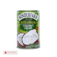 Nước Cốt Dừa Wonderfarm 400ml