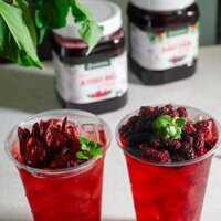 Nước cốt (Siro) atiso đỏ có bông 1kg + dâu tằm có trái 1kg