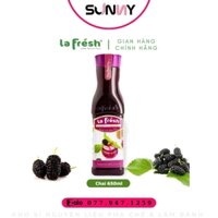 NƯỚC CỐT TRÁI CÂY - LA FRESH - DÂU TẰM | THÙNG 12 CHAI
