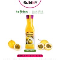 NƯỚC CỐT TRÁI CÂY - LA FRESH - CHANH DÂY | THÙNG 12 CHAI