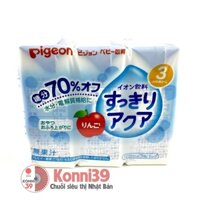 Nước điện giải cho bé Pigeon vị táo từ 5 tháng tuổi (lốc 3 hộpx125ml)