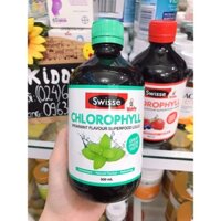 nước diệp lục chlorophyl swisse 500ml vị bạc hà