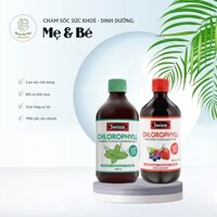 Nước diệp lục hỗ trợ thanh lọc, thải độc cơ thể Swisse Chlorophyll Mixed Berry Flavour Liquid (500ml)