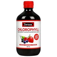 Nước diệp lục Swisse Chlorophyll Mixed Berry Flavor Liquid Tonic 500ml vị dâu của Úc