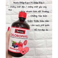 Nước Diệp Lục Swisse Chlorophyll 500ml vị Dâu