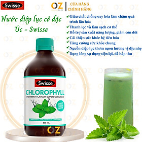 Nước diệp lục tạo hồng cầu máu Swisse Chlorophyll 500ml