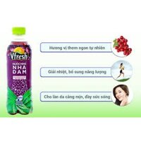 NƯỚC ĐÓNG CHAI NHO NHA ĐAM VFRESH - CHAI 350ML 24chai/1thung