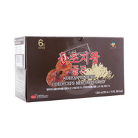 Nước Đông Trùng Hạ Thảo Linh Chi KGS Korean Linhzhi Cordyceps Militaris Gold (10 chai x 100ml)