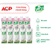 Nước Dừa ACP Vico Fresh - Combo 10 Hộp Nước Dừa 330ml (5 Sen, 5 Xiêm)