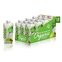 Nước Dừa Organic CoCoXim Hộp 330ml x Thùng 12 hộp