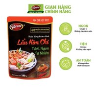 Nước Dùng Lẩu Kim Chi Barona 180g tươi ngon chuẩn vị không cần nêm nếm, Combo 1 hộp (10 gói)