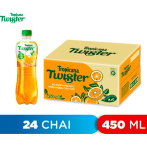 Nước ép cam Twister Tropicana thùng 24 chai x 455ml