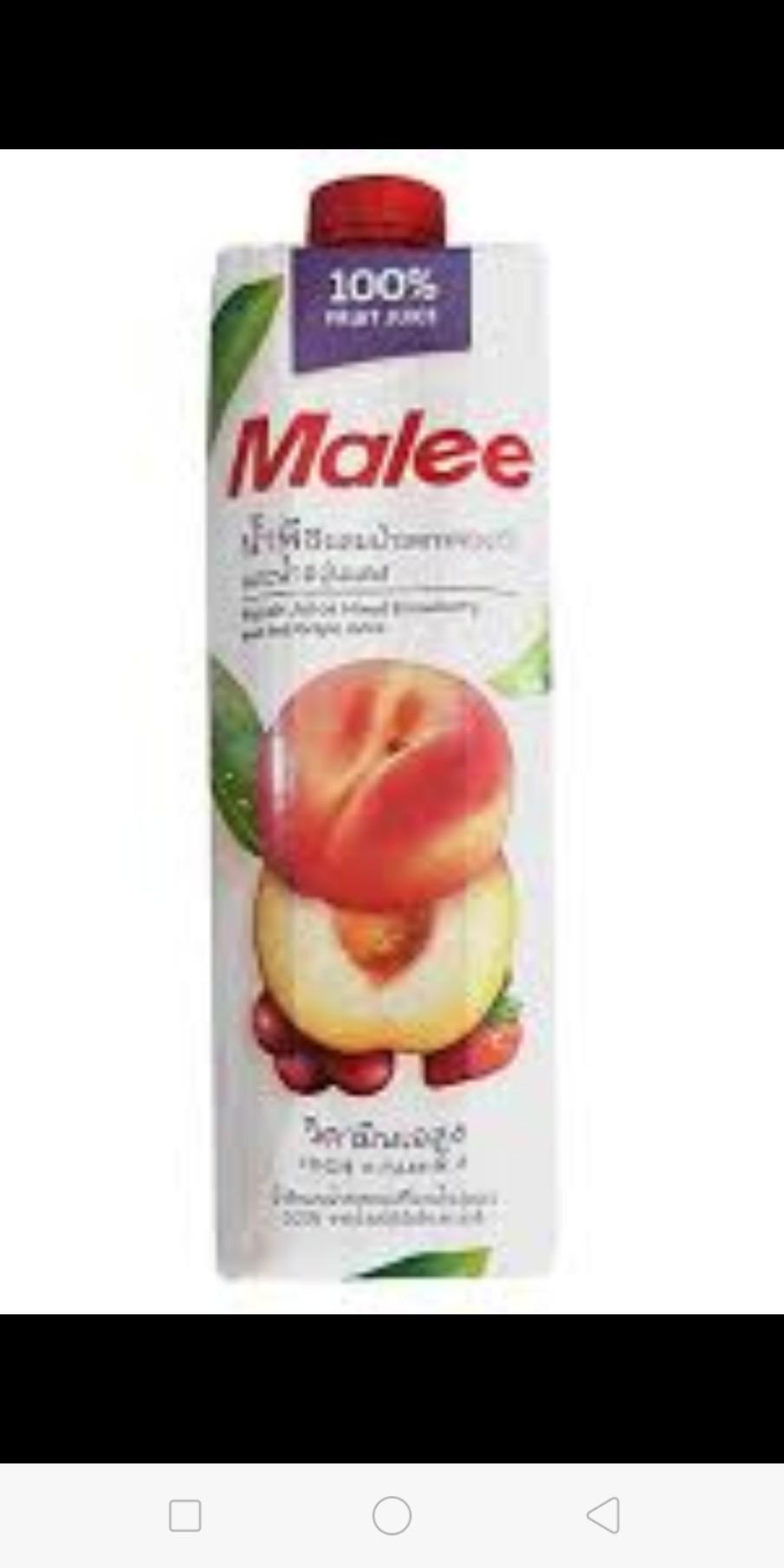 Nước ép đào & trái cây Malee - 1 lít