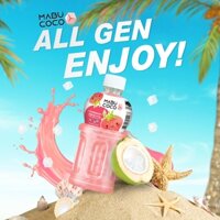 Nước ép dâu tây và thạch dừa Mabu Coco