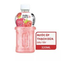 Nước ép dâu tây và thạch dừa Mabu Coco chai 320ml (1 Chai)