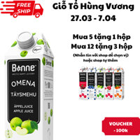 Nước Ép Detox Táo Xanh Bonne Nhập Khẩu Phần Lan Không Đường Không Chất Bảo Quản - 1 lít