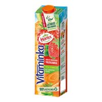 Nước Ép Hỗn Hợp Táo, Cà Rốt & Dâu, Vitaminka, Apple Carrot Strawberry Juice, No Added Sugar, 33.8 fl oz (1L) - HORTEX