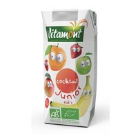 Nước Ép Hỗn Hợp Trái Cây Hữu Cơ Cho Trẻ Cocktail Junior Vitamont hộp 200ml