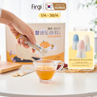 Nước ép lê, keo ong và rễ sâm cát cánh 6 năm tuổi cô đặc dạng gói tốt cho ho đau họng Firgi Hàn Quốc